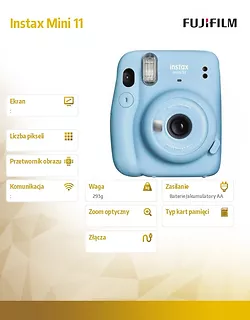 Aparat Instax mini 11 niebieski