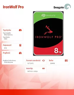 Dysk IronWolfPro 8TB 3.5