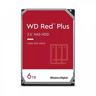 Dysk 3,5 cala WD Red Plus 6TB CMR 256MB/5400RPM