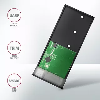 EEM2-SBC Obudowa zewnętrzna aluminiowa bezśrubowa USB-C 3.2 GEN 2 M.2 SATA SSD