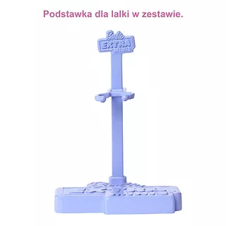 Lalka Barbie Extra Minis zielony kombinezon - jasnoniebieskie włosy