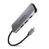 HMC-5 Wieloportowy hub 2x USB-A, HDMI, SD/microSD, USB 3.2 Gen 1, PD 100W, 20cm USB-C kabel