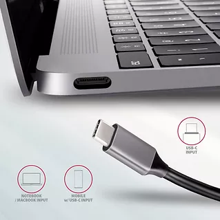 HMC-5 Wieloportowy hub 2x USB-A, HDMI, SD/microSD, USB 3.2 Gen 1, PD 100W, 20cm USB-C kabel