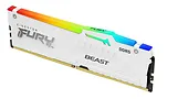 Pamięć DDR5 Fury Beast  RGB  16GB(1*16GB)/5200  CL36 Biała