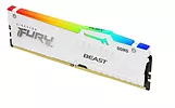 Pamięć DDR5 Fury Beast RGB  32GB(2*16GB)/5200  CL36 Biała
