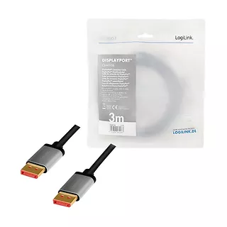 Kabel DisplayPort 8K/60 Hz,DP/M do DP/M aluminium 3m