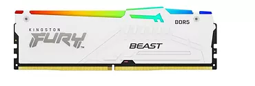 Pamięć DDR5 Fury Beast RGB  64GB(2*32GB)/5200  CL36 Biała