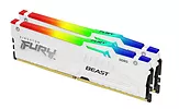 Pamięć DDR5 Fury Beast RGB  64GB(2*32GB)/5200  CL40 Biała