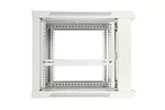 Szafka wisząca rack 9U 600x600 szara metalowe drzwi