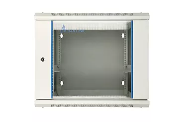 Szafka wisząca rack 12U 600x600 szara dwusekcyjna