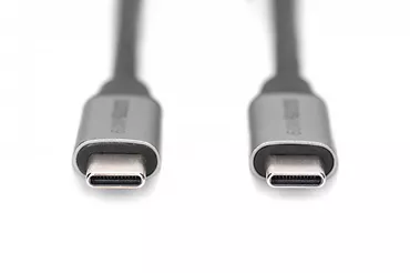 Kabel połączeniowy USB 3.0 60W/5Gbps Typ USB C/USB C M/M 0,5m Czarny