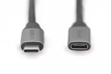 Kabel przedłużający USB 3.0 60W/5Gbps Typ USB C/USB C M/Ż 1m Czarny