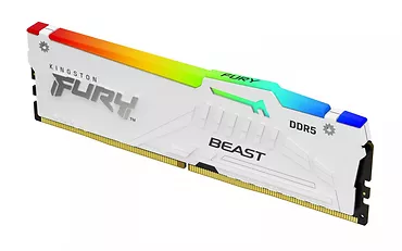 Pamięć DDR5 Fury Beast White RGB 16GB(1*16GB)/6000 CL36