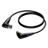 Kabel XLR kątowy męski- XLR; kątowy żeński 5 m - CLA904/5