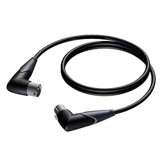 Kabel XLR kątowy męski- XLR; kątowy żeński 5 m - CLA904/5