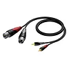 Kabel 2x XLR Męski-2X RCA/ CINCH Męski 1,5 M - CLA701/1.5