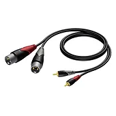 Kabel 2x XLR Męski - 2x RCA/ Cinch Męski 3 m - CLA701/3