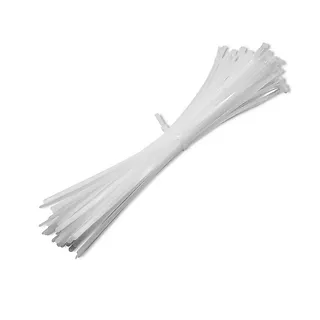 Opaski zaciskowe wielorazowe/trytytki | 7.2*350mm | Nylon UV |   Białe