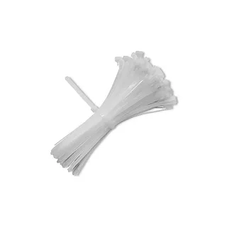Opaski zaciskowe wielorazowe/trytytki | 7.2*300mm | Nylon UV |   Białe