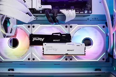 Pamięć DDR5 Fury Beast RGB 32GB(2*16GB)/6000 CL36 biała