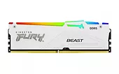 Pamięć DDR5 Fury Beast RGB 64GB(2*32GB)/6000 CL40 biała