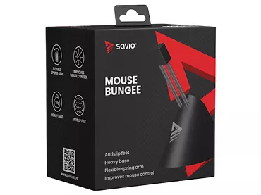 Mouse Bungee Gaming Uchwyt Stojak przewodu myszki SAVIO MB-01
