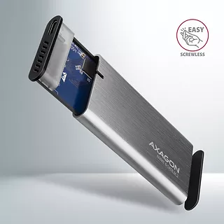 EEM2-SG2 Obudowa zewnętrzna aluminiowa bezśrubowa USB-C 3.2 Gen 2 M.2 NVMe & SATA SSD + USB-A - USB-C redukcja