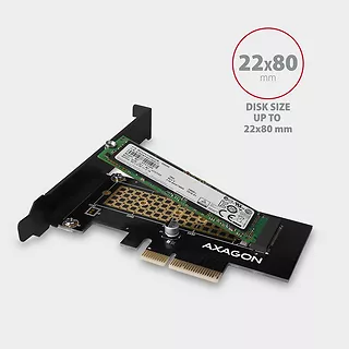 PCEM2-N Adapter wewnetrzny PCIe x4, 1x M.2 NVMe M-key slot, SP & LP