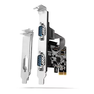 PCEA-S2N Kontroler PCIe 2x port szeregowy RS232 250 Kbps, w zestawie SP & LP