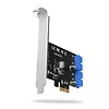 PCEU-034VL Kontroler PCIe 2x wewnętrzny 19-pinowy port USB 3.2 GEN 1, UASP, SP & LP