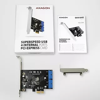 PCEU-034VL Kontroler PCIe 2x wewnętrzny 19-pinowy port USB 3.2 GEN 1, UASP, SP & LP