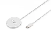 Ładowarka bezprzewodowa indukcyjna 15W MagSafe 1m USB-C Biała