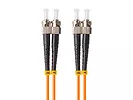 Patchcord światłowodowy MM ST/UPC-ST/UPC DUPLEX 3.0MM OM2 50/125 LSZH 1m pomarańczowy