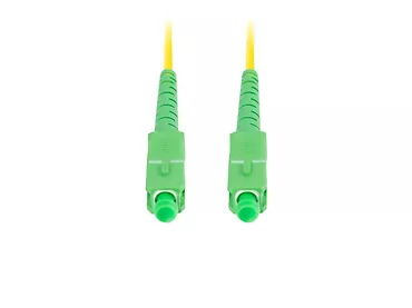 Patchcord światłowodowy SM SC/APC-SC/APC SIMPLEX 3.0MM LSZH G657A1 3m żółty