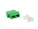 Adapter światłowodowy SM SC/APC duplex zaślepka przezroczysta 20 sztuk
