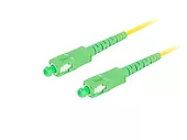 Patchcord światłowodowy SM SC/APC-SC/APC SIMPLEX 3.0MM LSZH G657A1 1m żółty