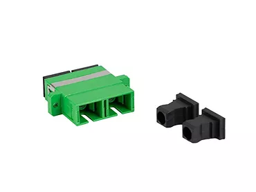 Adapter światłowodowy SM SC/APC duplex zaślepka czarna 20 sztuk