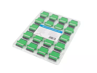 Adapter światłowodowy SM SC/APC duplex zaślepka czarna 20 sztuk
