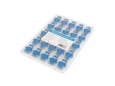 Adapter światłowodowy SM SC/UPC simplex zaślepka przezroczysta 25 sztuk