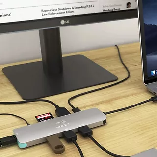 Stacja dokująca USB-C Przenośna 8-in-1 4K HDMI PD 100W