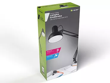 Lampka biurkowa kreślarska metalowa Artista