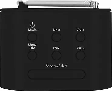 Radiobudzik Techniradio 40 DAB+/FM czarny