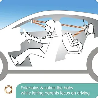 Lusterko aktywne do samochodu Oly - szary