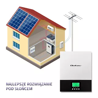 Hybrydowy inwerter solarny Off-Grid 1.5kW | 80A | MPPT | Sinus