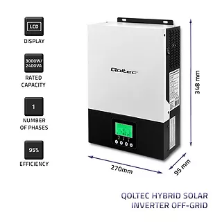 Hybrydowy inwerter solarny Off-Grid 2.4kW | 80A | MPPT | Sinus