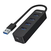 Hub USB-A; 4x USB-A 3.1; Aktywny; 10W; H1117A