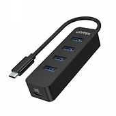 HUB USB-C; 4x USB-A 3.1; Aktywny; 10W; H1117B