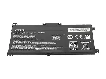 Bateria do HP Pavilion X360 14-BA 3400 mAh (39 Wh) 11.55 Volt