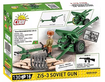 Klocki ZiS-3 76 mm Divisional Gun M1942