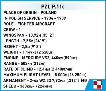 Klocki PZL P.11c